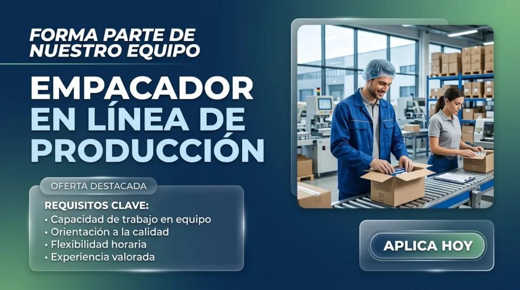 EMPACADOR EN LÍNEA DE PRODUCCIÓN