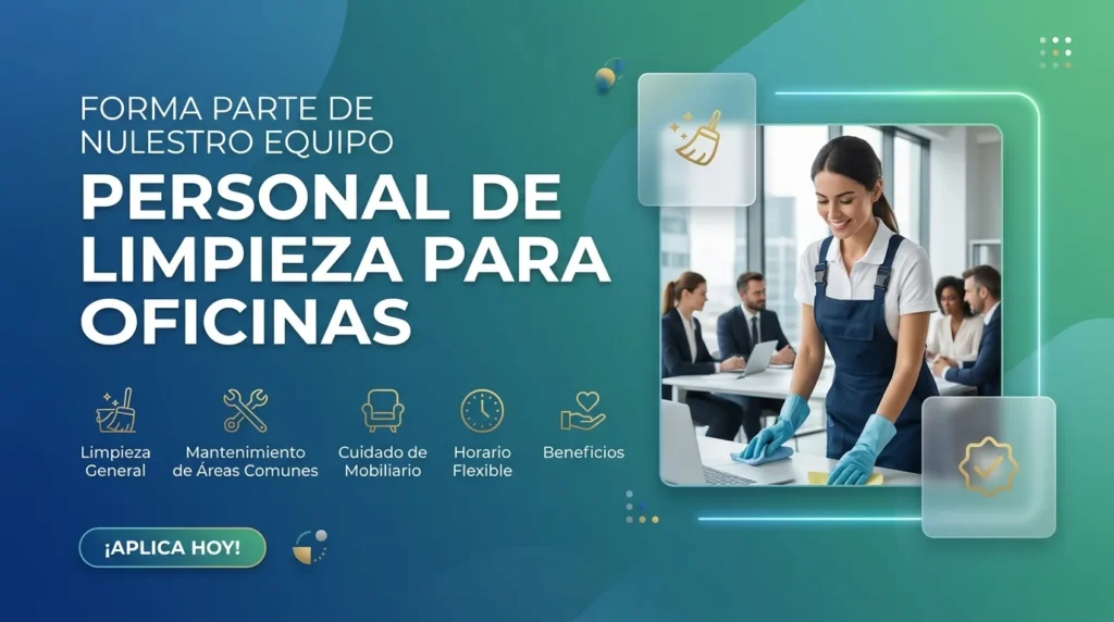 PERSONAL DE LIMPIEZA PARA OFICINAS